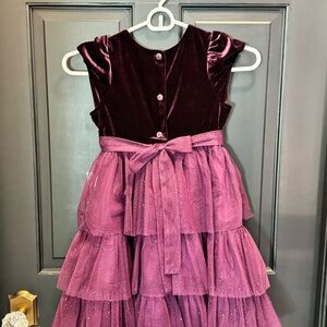 Jona Michelle Deep Purple Velvet Dress